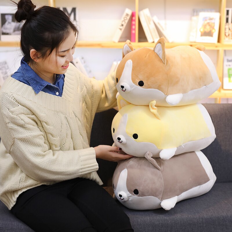 Cute Corgi Dog Plush, Small Medium, and Large